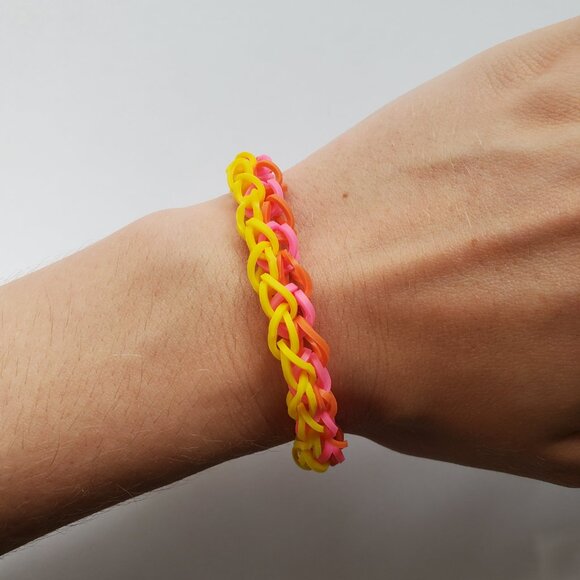 Handmade Rainbow Loom Summer Bracelets - Picture 2 of 5
